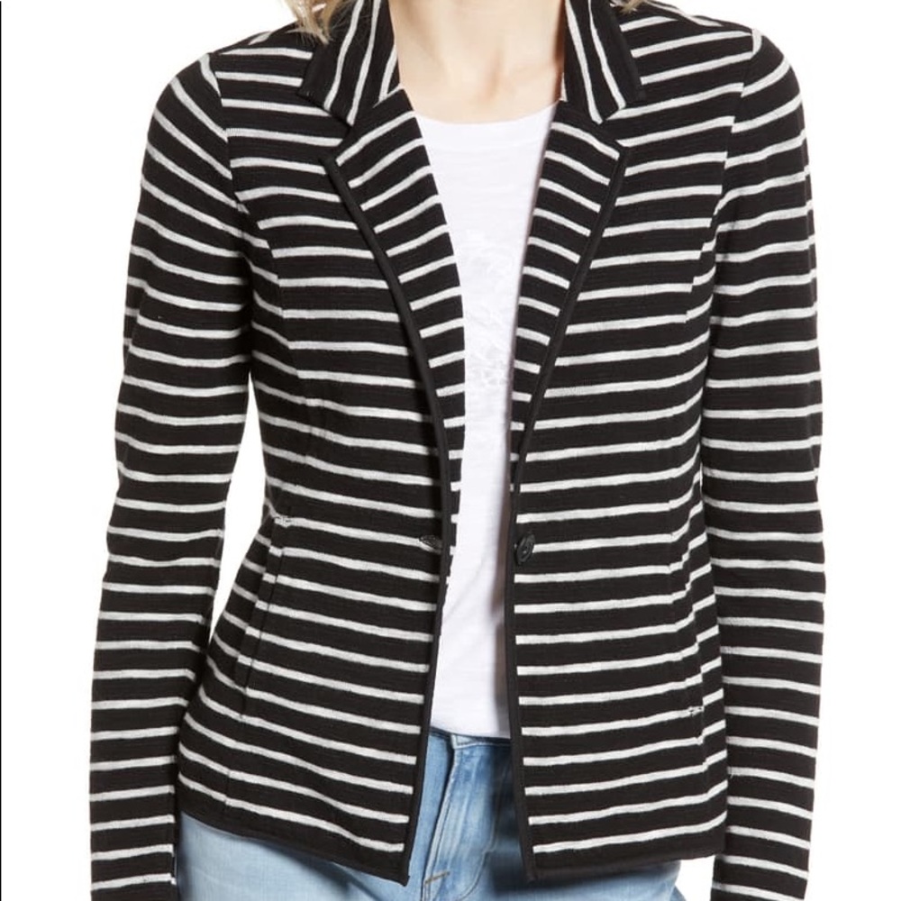 Caslon One-Button Knit Blazer